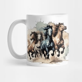 Horses And Desert Mug